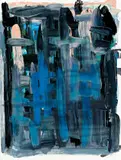 Ohne Titel by Günther Förg, 2001, Gouache auf kariertem Papier (aus einem Schulheft), sold May 2014