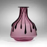 Soffiato vase by attribution Artistica Barovier, c. 1925, soffiato glass with applications, sold Aug 2024