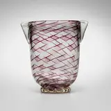 Barovier & attribution Toso, Vase, c. 1938, internally decorated glass with applications