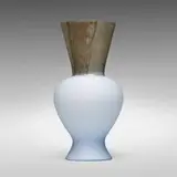 Rodolfo Dordoni, Regina vase, 2002, glass with metal effect