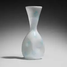 A.V.E.M., Murrine vase, c. 1965, lattimo glass with murrine