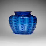 Soffiato vase by Vetreria Artistica Nason & Maschio, c. 1930, soffiato glass with applied details, sold Aug 2024