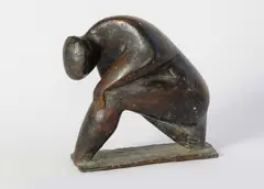 Kurt Lehmann, Badende, 1955, Bronze mit rotbrauner Patina. Höhe: 18,5 cm (7 ¼ in.)