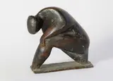 Kurt Lehmann, Badende, 1955, Bronze mit rotbrauner Patina. Höhe: 18,5 cm (7 ¼ in.)