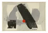 Theodor Werner, Ohne Titel, 1955, Öl und Bleistift auf Leinwand