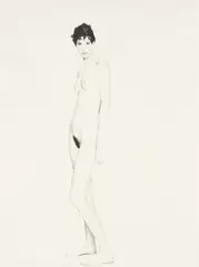 Paolo Roversi, Meg, Paris, 1986, Platin-Palladium-Abzug auf Zanders Parole Bütten, 1990