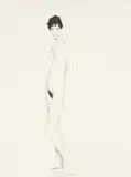 Paolo Roversi, Meg, Paris, 1986, Platin-Palladium-Abzug auf Zanders Parole Bütten, 1990