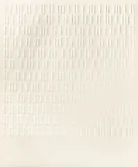 Günther Uecker, 1-2-3, 1971, Prägedruck auf Velin