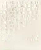 1-2-3 by Günther Uecker, 1971, Prägedruck auf Velin, sold Oct 2022