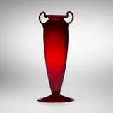 attribution Fratelli Toso, Soffiato vase, c. 1930, soffiato vase with applied handles