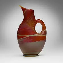 Ambrati pitcher by Ercole Barovier, 1956, internally decorated glass, sold Aug 2024