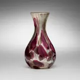 attribution Fratelli Toso, Vase, 1954, internally decorated glass with gold leaf