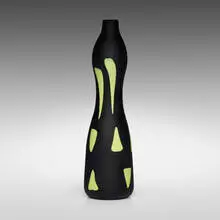 Alessandro Mendini, Monumental Arsos vase, 1998, wheel-carved glass