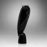 Flavio Poli, Owl, c. 1956, sommerso glass with applied details