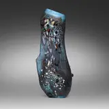 Monumental vase by attribution Licio Zanetti, c. 1965, internally decorated glass with applied decorations, sold Aug 2024