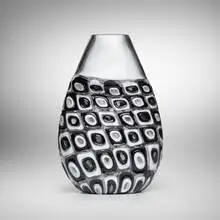 Murrine vase by Murano, c. 1965, glass with fused glass murrines, sold Aug 2024