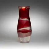 A.V.E.M., Vase, c. 1950, internally decorated glass
