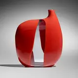 Sergio Asti, Asymmetrical vase, c. 1960, incalmo glass