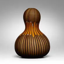 Sergio Asti, A Canne vase, 1998, fused glass canes