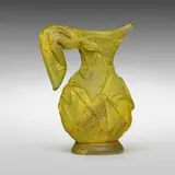 Ermanno Nason, Scavo vase with handle, c. 1950, scavo glass