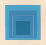Josef Albers, WLS XIII (White Line Squares Series II), 1966, Farbserigrafie auf Velin