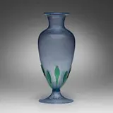 Salviati & attribution C., Soffiato vase, c. 1900, soffiato glass with silver leaf and applied details