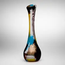 Dino Martens, Oriente vase, c. 1954, internally decorated glass