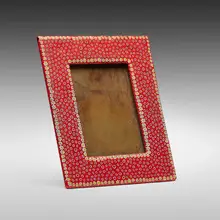 Murrine frame by Murano, c. 1940, fused glass murrines, brass, sold Aug 2024