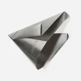 Untitled (Wall-mounted Sculpture) by Marsha Lega, 1985, stainless steel, sold Jul 2024