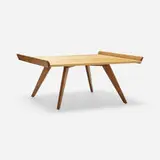Coffee table, model N 10 by George Nakashima, birch, walnut, sold Jul 2024