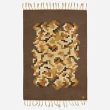 Erik Lundberg, Korall flatweave carpet, c. 1955, hand-woven wool