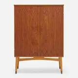 Yngve Ekstrom, Kompaniet cabinet, c. 1955, mahogany, beech, brass