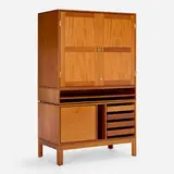 Cabinet by Christian Hvidt, c. 1960 / 2002, mahogany, brass, sold Jul 2024