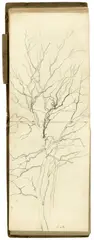 Friedrich Preller d. J., Skizzenbuch aus Ostholstein. Nach 1881, Bleistift, vereinzelt laviert, auf 39 Blatt weißen und 18 (von 23) Bl. blaugrauen Papiers