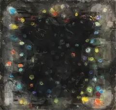 Norbert Prangenberg, Brea, 1991, Acryl auf grober Leinwand