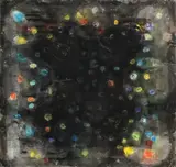 Norbert Prangenberg, Brea, 1991, Acryl auf grober Leinwand