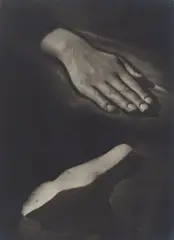 Raoul Ubac, Main et Pierre, 1932, Vintage. Silbergelatineabzug, Solarisation