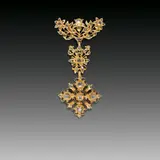 Salamanca, Spanischer Halsschmuck, Um 1750, Kolonialgold (14 kt.), Diamanten in Barockschliff
