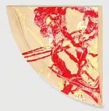 Schlecht belegte Studentenpizza gepollockt (Viertel) by Martin Kippenberger, 1993, Öl auf Holz, sold Nov 2013
