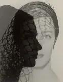 Erwin Blumenfeld, Ad for John Frederics' Lipstick (Tedi Thurman), Um 1947, Vintage oder früher Silbergelatineabzug