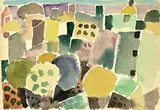 Ischia by Eduard Bargheer, 1968, Aquarell auf Bütten, sold May 2008