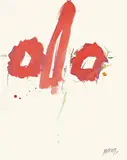 Markus Prachensky, Ohne Titel, 1965, Farbige Tusche auf Velin