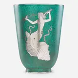 Wilhelm Kåge, Fine large Argenta vase, Sweden