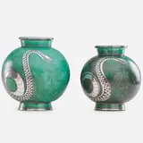 Wilhelm Kåge, Two Argenta vases, Sweden