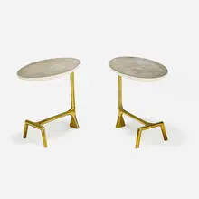 Scala Luxury, Pair of Uovo side tables, Italy