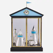 Aldo Rossi, Rare four-piece Piazza coffee and tea service, Italy