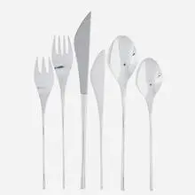 Ronald Hayes Pearson, 105-piece sterling silver six-piece Vision flatware set for sixteen, International Silver Company