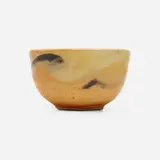 Tea bowl by Toshiko Takaezu, c. 1985, glazed porcelain, sold Jul 2024