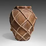 Studio Zaccagnini, Large Rope vase, c. 1940, glazed earthenware