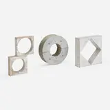 James Prestini, Collection of five prototype models, c. 1968-69, painted plywood